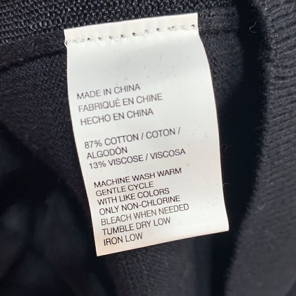 VAN Heusen Black on Black Argyle V Neck Sweater - Picture 7 of 10